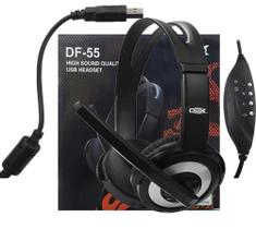 Fone Com Fio E Microfone Dex Df-55 Headset Fone Com Fio E Microfone Dex Df-55 Headset