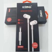 Fone Com fio Lelong Anti Ruído C/ Microfone P2 3.5mm X-bass Le-0201