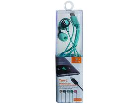 Fone Com Fio Tpc Peinig Peiep317 Cor:Verde