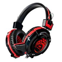 Fone Com Microfone Game Flycatcher PHG10BK C3Tech LED Vermelho P2 Duplo