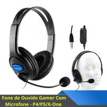 Fone Com Microfone Gamer Headset P4/ P5 / X - One