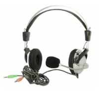 Fone Com Microfone Regulável Headset Duplo Plug P2 Para Pc