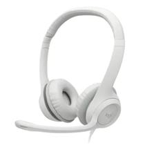 Fone Com Microfone Usb H390 Branco Logitech