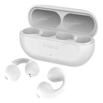 Fone Condução Óssea À Prova D'água Brinco Ambier Sem Fio Cor Branco
