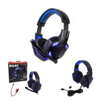 Fone de de ouvido Gamer Headset com Led Azul Dust - BBR toys