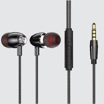 Fone de Ouvido 3.5mm Rubber Premium preto Fone de Ouvido 3.5mm Rubber Premium preto