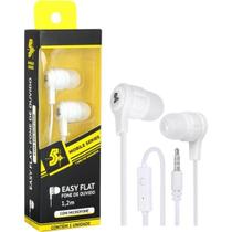 Fone De Ouvido 5+ Easy Flat Com Microfone Branco Fone De Ouvido 5+ Easy Flat Com Microfone Branco