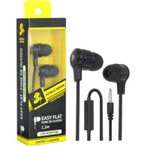 Fone De Ouvido 5+ Easy Flat Com Microfone Preto Fone De Ouvido 5+ Easy Flat Com Microfone Preto