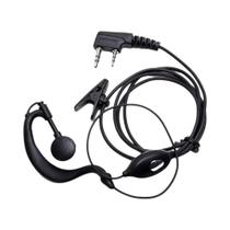 Fone De Ouvido Acústico Com Gancho Para O Ouvido De 2 Pinos Para Rádio Walkie Talkie UV-5R BF-888S
