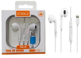 Fone de ouvido agold compatìvel com ios com entrada lighting fna58