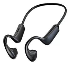 Fone de ouvido air-conduction sem fio Esportivo Super Leve preto