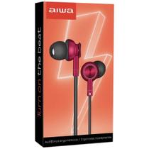 Fone de Ouvido Aiwa AWF1R - 3.5MM - Vermelho