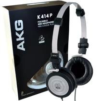 Fone de ouvido AKG K414 P preto Fone de ouvido AKG K414 P preto