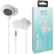 Fone De Ouvido Auxiliar Cabo 1 Metro Com Microfone Tipo P3 Extra Bass Anti Ruido