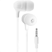 Fone De Ouvido Auxiliar Extra Bass Tipo P3 Microfone Com Estojo Borrachas Protetoras