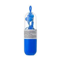 Fone de Ouvido Azul Confortável com Fio Estojo Conector P2
