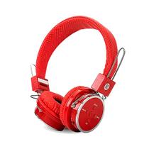 Fone de Ouvido B05 Bluetooth Wireless Stereo Headphone Micro Sd Fm P2 Mp3 Chamada - Vermelho