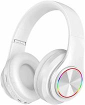 Fone De Ouvido B39 Bluetooth Sem Fio Gamer Led Dobravel Branco - Bela Shopping
