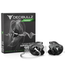 Fone de ouvido bidirecional de vigilância por rádio de segurança Decibullz +Awareness