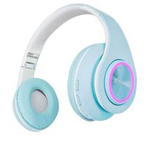 Fone De Ouvido Bluetooth 5.0 Bateria Longa Duração Sem Fio Headphone Extra Bass Dobravel Iluminação RGB Cartão SD e P2 - Xtrad