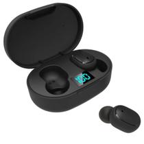 Fone de Ouvido Bluetooth 5.0 E6s TWS Sem Fio Intra Auricular Display LED Preto Fone de Ouvido Bluetooth 5.0 E6s TWS Sem Fio Intra Auricular Display LED Preto