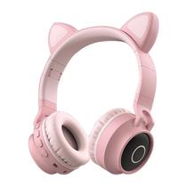 Fone de ouvido Bluetooth 5.0 Fones de ouvido dobráveis sem fio para gatos