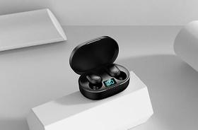 Fone de ouvido Bluetooth 5.0 Fones de ouvido sem fio E6s Tws com display LED