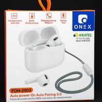 FONE DE OUVIDO BLUETOOTH 5.0 TWS ONEX FON-2905 - Som Estéreo Sem Fios FONE DE OUVIDO BLUETOOTH 5.0 TWS ONEX FON-2905 - Som Estéreo Sem Fios