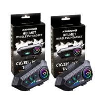 Fone De Ouvido Bluetooth 5.3 À Prova d'Água Para Capacete De Moto IPX6, Reprodutor MP3 Sem Fio Com