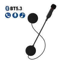 Fone De Ouvido Bluetooth 5.3 Para Capacete De Moto, Chamadas Sem Fio, Headset Estéreo Universal