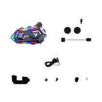 Fone De Ouvido Bluetooth 5.3 Para Capacete De Moto, Impermeável, 1000mAh, Interfone Y20 Com