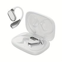 Fone de Ouvido Bluetooth 5.3 Sem Fio Esportivo com Visor Digital LED, Design Aberto, À Prova dÁgua, Leve, Ideal para Corrida, Academia e Ciclismo. Fone de Ouvido Bluetooth 5.3 Sem Fio Esportivo com Visor Digital LED, Design Aberto, À Prova dÁgua, Leve, Ideal para Corrida, Academia e Ciclismo.