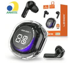 Fone de Ouvido Bluetooth 5.3 TWS Sem Fio Lehmox - LEF-AP08 Fone de Ouvido Bluetooth 5.3 TWS Sem Fio Lehmox - LEF-AP08