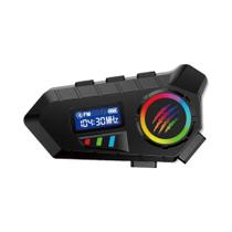 Fone De Ouvido Bluetooth 5.4 À Prova d'Água Para Capacete De Moto Com Chamada Mãos-Livres E