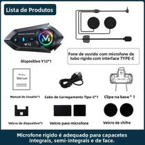 Fone De Ouvido Bluetooth 5.4 Para Capacete De Moto, À Prova D'água, Chamada Mãos-Livres, Estéreo, Fone De Ouvido Bluetooth 5.4 Para Capacete De Moto, À Prova D'água, Chamada Mãos-Livres, Estéreo,