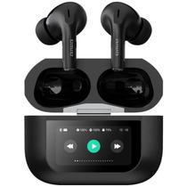 Fone de Ouvido Bluetooth Aiwa Pro AWTWSGPROB ANC Cancelamento de Ruído Ativo Tela LCD Touch Bluetooth 5.4 Preto