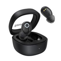 Fone de Ouvido Bluetooth Baseus Bowie WM02 Preto Som de Qualidade e Tecnologia Inteligente