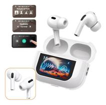 Fone De Ouvido Bluetooth Basike Prime Tela Lcd Cor Branco Fone De Ouvido Bluetooth Basike Prime Tela Lcd Cor Branco