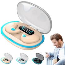 Fone de ouvido Bluetooth Bone Conduction Sleep Wireless Bege