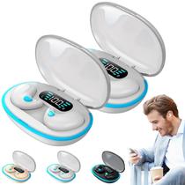 Fone de ouvido Bluetooth Bone Conduction Sleep Wireless White x2