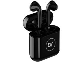 Fone de Ouvido Bluetooth Bright Beatsound - Intra-auricular Esportivo com Microfone Preto
