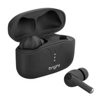 Fone de Ouvido Bluetooth Bright FN568 ANC Preto Sem Fio com Cancelamento de Ruído e Microfone