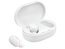 Fone de Ouvido Bluetooth Bright Max Sound com Microfone Cancelamento de Ruído Esportivo Intra-auricular Branco