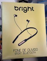 Fone de Ouvido Bluetooth Bright Sport  - Intra-auricular com Microfone Preto