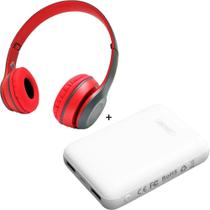 Fone de Ouvido Bluetooth com Carregador Portátil 10.000mah - Altomex Fone de Ouvido Bluetooth com Carregador Portátil 10.000mah - Altomex