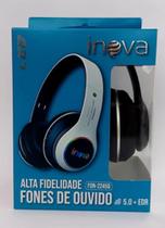 Fone de ouvido bluetooth com led inova fon-2245d radio fm micro sd