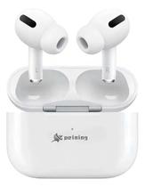 Fone De Ouvido Bluetooth Cor Branco Luz Verde Fone De Ouvido Bluetooth Cor Branco Luz Verde