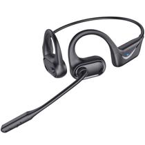 Fone de ouvido Bluetooth CPTEA Open Ear com microfone Bluetooth 5.4 preto