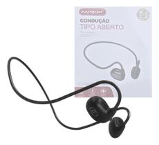 Fone De Ouvido Bluetooth De Condução Indução Óssea Kapbom Ka Preto