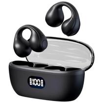 Fone de ouvido Bluetooth de condução óssea com clipe de ouvido sem fio Earcuffs Esportivo Brinco Original Nota Fiscal